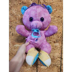 Doodle Bear Pink Plush With Pacifier